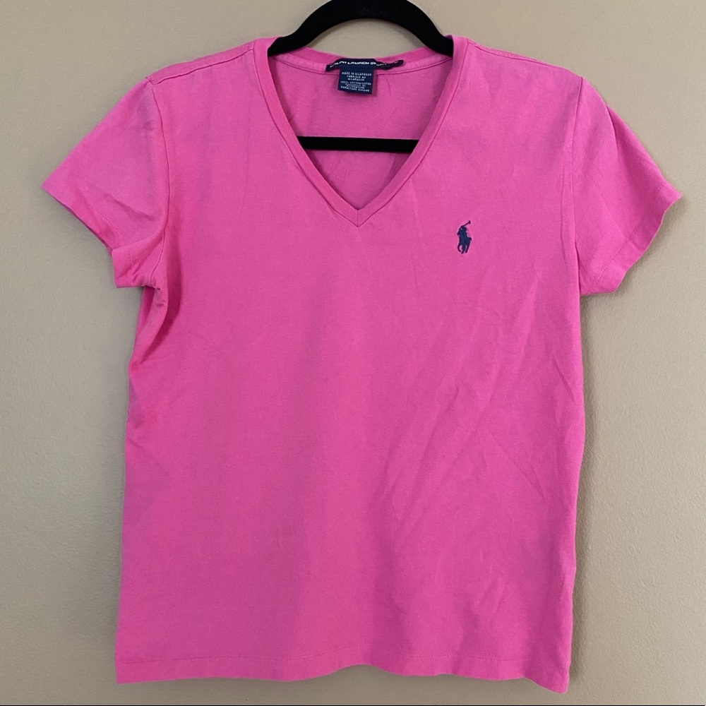 Ralph Lauren Pink V-neck